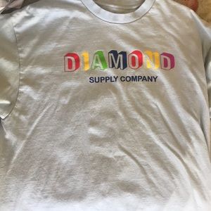 Baby blue diamond co t shirt